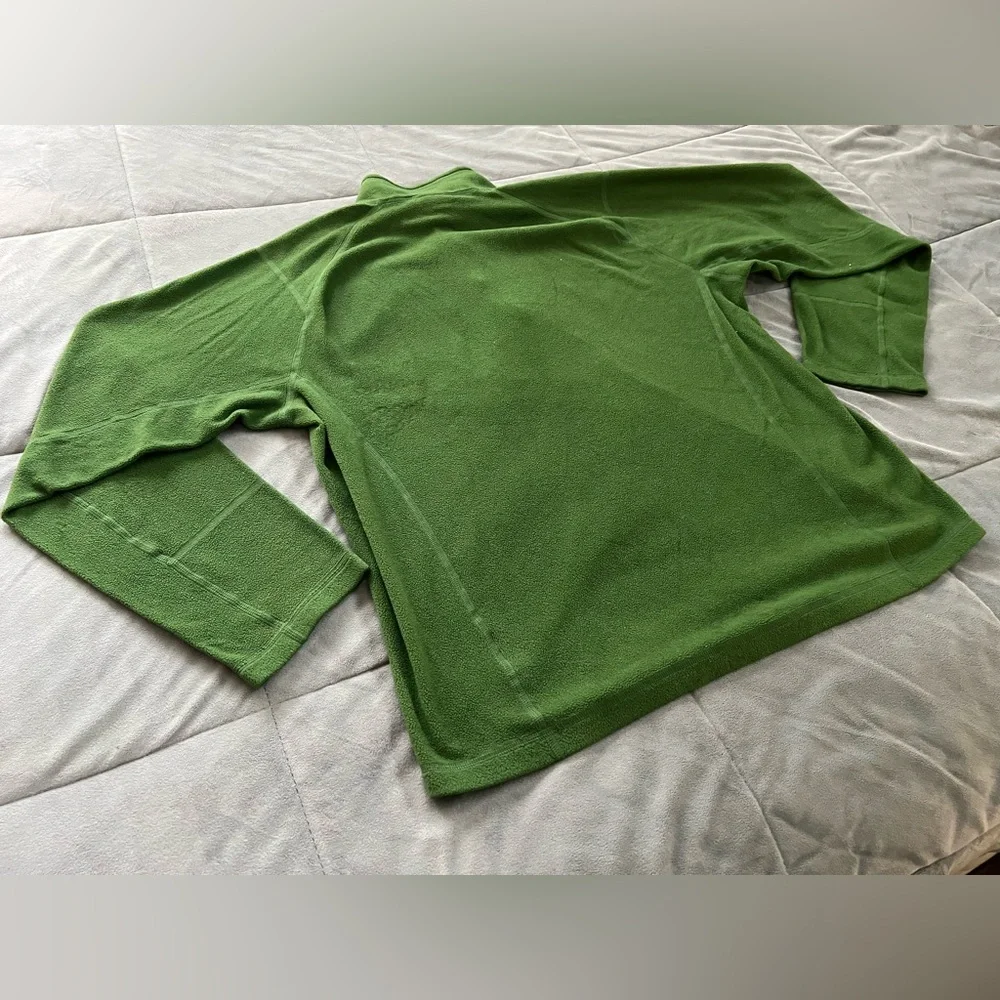 The North Face Men’s Green Fleece 1/4 Zip Pullover Size L